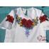 Пошита заготовка дитячої блузки під вишивку "Квіти з орнаментом"