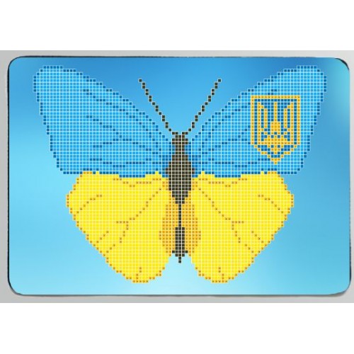 Заготовка обкладинки на паспорт "Патріотичний метелик"