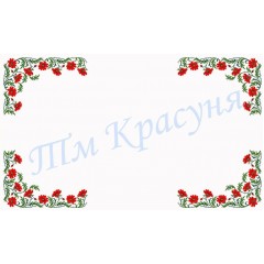 Скатертина під вишивку бісером "Переплетені маки" СК-8