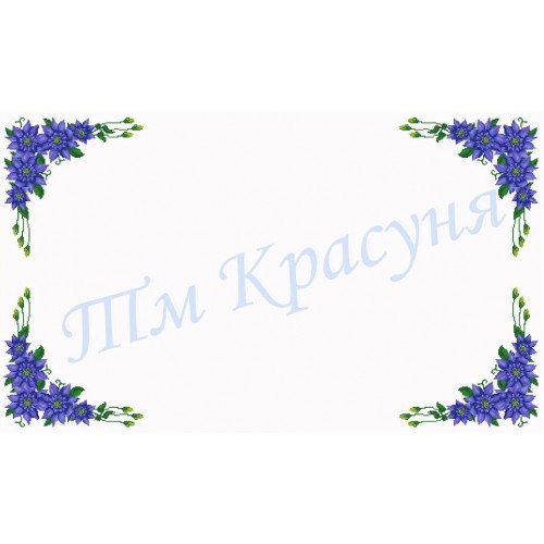Скатертина під вишивку бісером "Переплетені квіти" СК-9