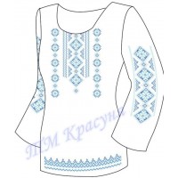Заготовка туніки під вишивку бісером "Синій орнамент"