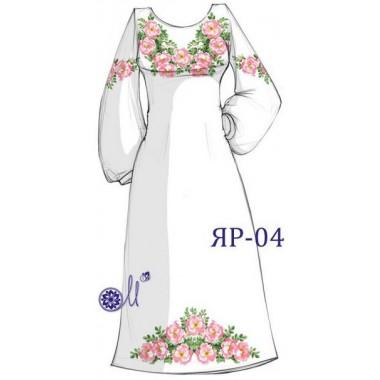 Заготовка плаття під вишивку "Розові квіти"