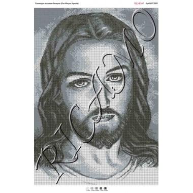 Схема ікони для вишивки бісером "Лик Иисуса Христа" (А2)