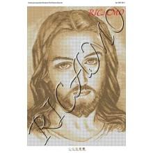 Схема ікони для вишивки бісером "Лик Иисуса Христа" (А2)