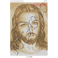 Схема ікони для вишивки бісером "Лик Иисуса Христа" (А2)