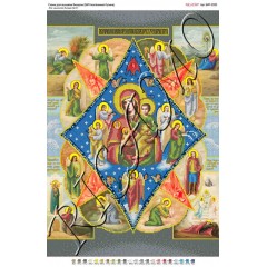 Схема ікони для вишивки бісером "БМ Неопалимая Купина" (А2)