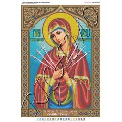 Схема ікони для вишивки бісером "БМ Семистрельная" (А2)