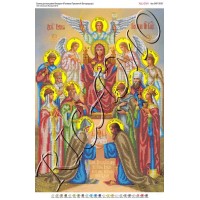 Схема ікони для вишивки бісером "Похвала Пресвятой Богородицы" (А2)
