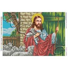 Схема ікони для вишивки бісером "Иисус стучит в дверь" (А2)