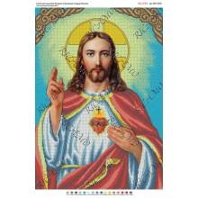 Схема ікони для вишивки бісером "Святейшее Сердце Иисуса" (А2)