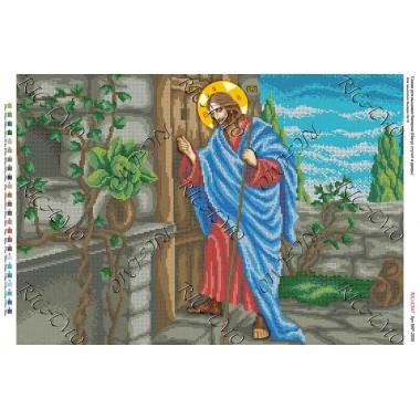 Схема ікони для вишивки бісером "Иисус стучит в дверь" (А2)
