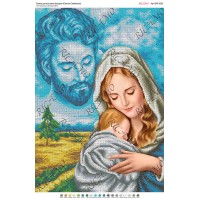 Схема ікони для вишивки бісером "Святое Семейство" (А2)