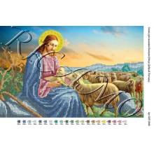 Схема ікони для вишивки бісером "Ісус — Добрий Пастир" (А3)