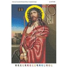 Схема ікони для вишивки бісером "Иисус в терновом венце" (А3)