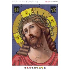 Схема ікони для вишивки бісером "Ісус в терновому вінку" (А3)