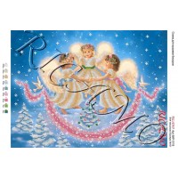 Схема ікони для вишивки бісером “Ангелочки“ (А3)