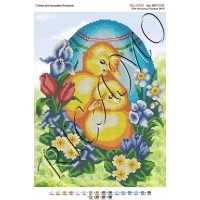 Схема ікони для вишивки бісером “С Пасхой“ (А3)