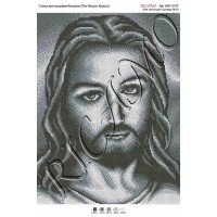 Схема ікони для вишивки бісером “Лик Иисуса Христа“ (А3)
