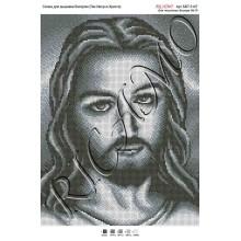 Схема ікони для вишивки бісером “Лик Иисуса Христа“ (А3)