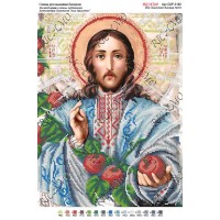 Схема ікони для вишивки бісером “По мотивам А.Охапкина «Ісус Христос»“ (А3)
