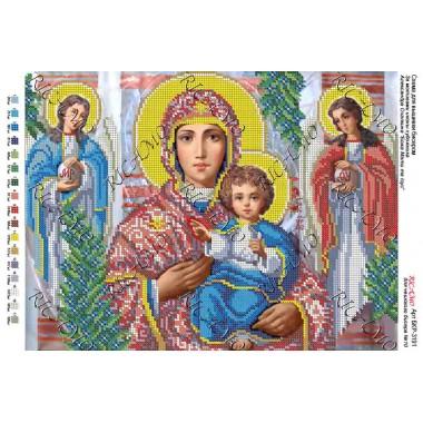 Схема ікони для вишивки бісером “По мотивам А.Охапкина «Божа Мати та Ісус»“ (А3)