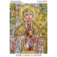 Схема ікони для вишивки бісером “По мотивам А.Охапкина «Семистрільна»“ (А3)