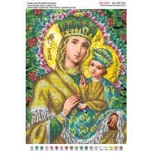 Схема ікони для вишивки бісером “По мотивам А.Охапкина «Божа Мати з малям Ісусом»“ (А3)