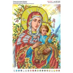 Схема ікони для вишивки бісером “По мотивам А.Охапкина «Божа Мати Коневська»“ (А3)