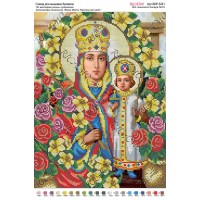 Схема ікони для вишивки бісером “По мотивам А.Охапкина «Божа Мати Нев’янучий цвіт»“ (А3)