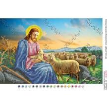 Схема ікони для вишивки бісером “Иисус – добрый пастырь“ (А3)