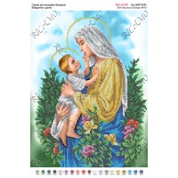 Схема ікони для вишивки бісером “Мадонна и дитя“ (А3)