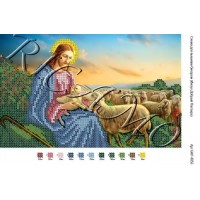Схема ікони для вишивки бісером "Рождество Пресвятой Богородицы"