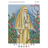 Схема ікони для вишивки бісером "Преподобный Алексей Голосеевский"