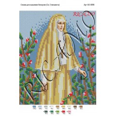Схема ікони для вишивки бісером "Преподобный Алексей Голосеевский"