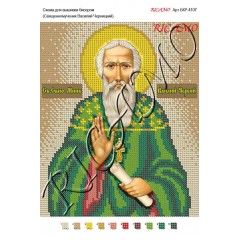 Схема ікони для вишивки бісером "Священномученик Василий Черницкий"
