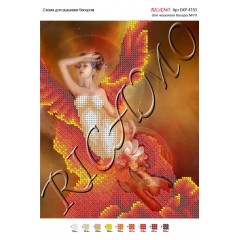 Схема ікони для вишивки бісером "Ангел"