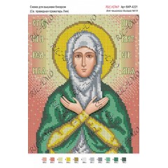 Схема ікони для вишивки бісером "Св. праведная праматерь Лия"