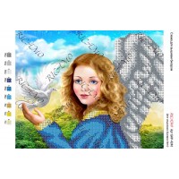 Схема ікони для вишивки бісером "Ангел"