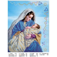 Схема для вишивки бісером "Ісус і Марія"