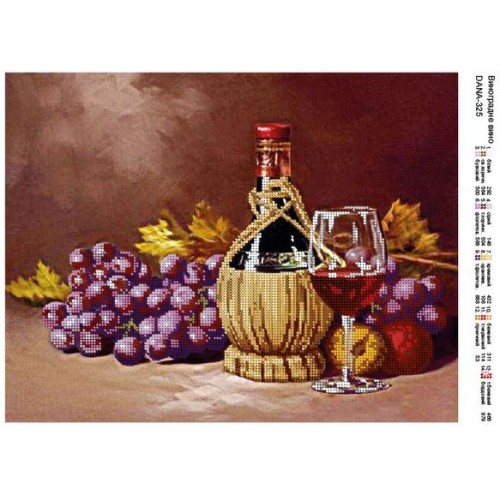 Схема для вишивки бісером "Виноградне вино"