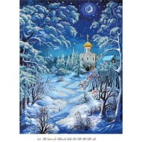 Схема для вишивки бісером "Зимова ніч"