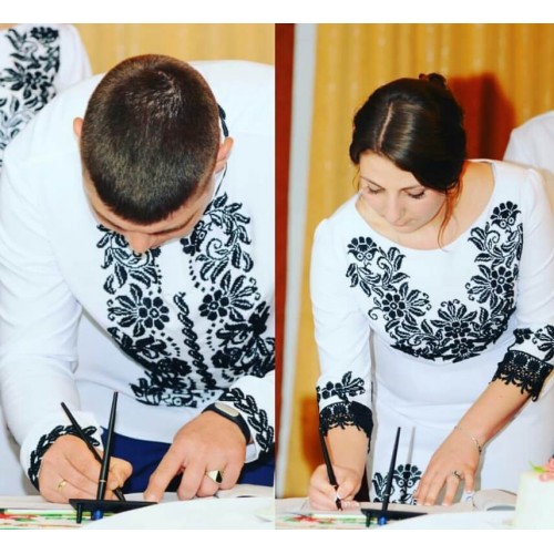 Сімейний комплект заготовок під вишивку "Кружево"