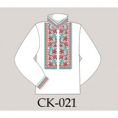Заготовка чоловічої сорочки під вишивку "Абстрактні квіти"