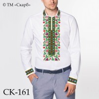 Заготовка чоловічої сорочки під вишивку "Квітковий орнамент"