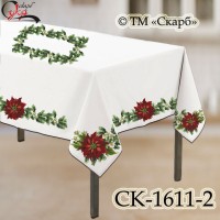Скатертина під вишивку "Різдвяна квітка" (з серединою) СК-1611-2
