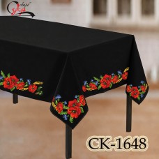 СК-1648 - скатертина під вишивку "Маки з волошками та колосками"