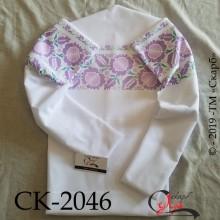Заготовка жіночої блузки під вишивку "Давнина" (фіолетова)