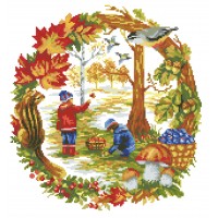 Казкова осінь. Схема для вишивки бісером, нитками СК-2257