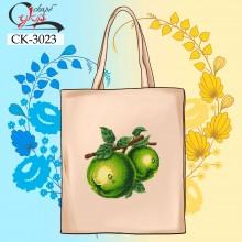 Еко-сумка під вишивку "Зелене яблуко"