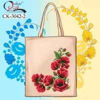Еко-сумка під вишивку "Пишні маки" (варіант 2) СК-3042-2